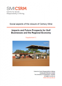Social aspects of the closure of Century Mine